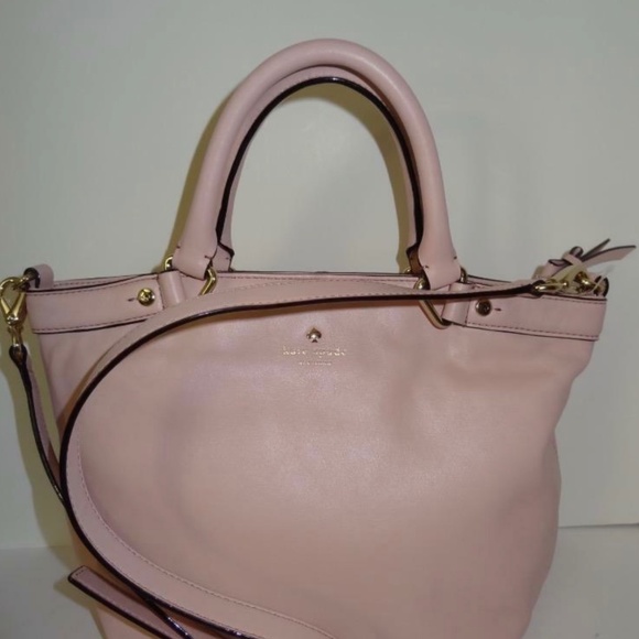 KATE SPADE Hamilton Handbag Crossbody Cipria Pink Leather NWT MSRP $328 - Picture 4 of 6